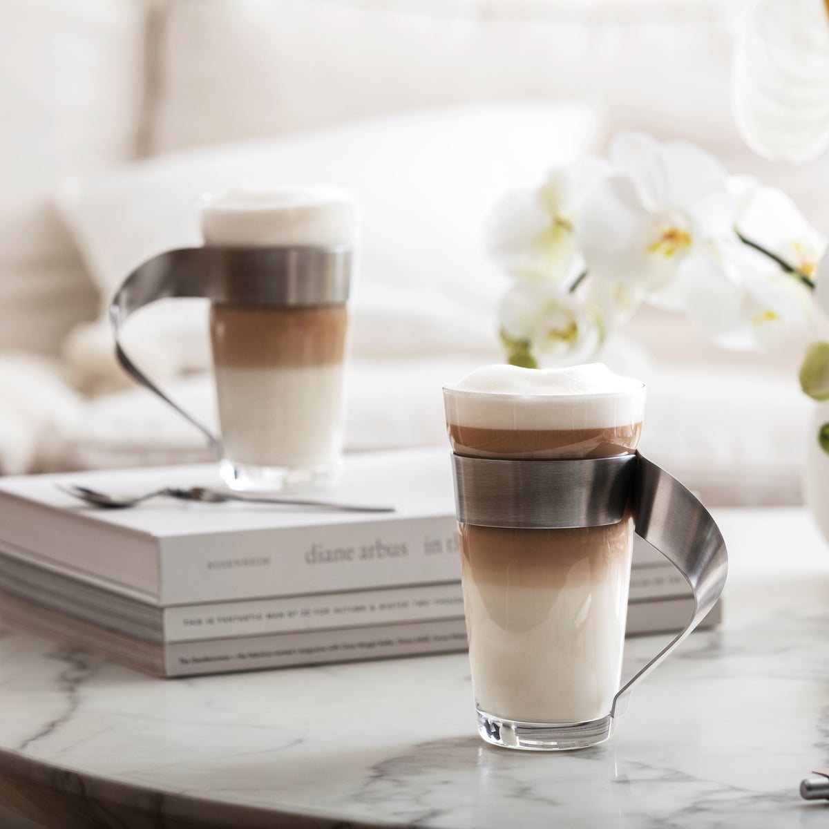 NewWave Latte glass with handle