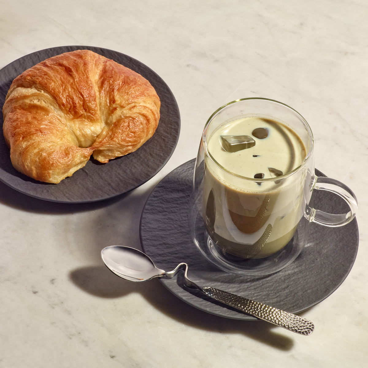 Manufacture Latte glass with handle