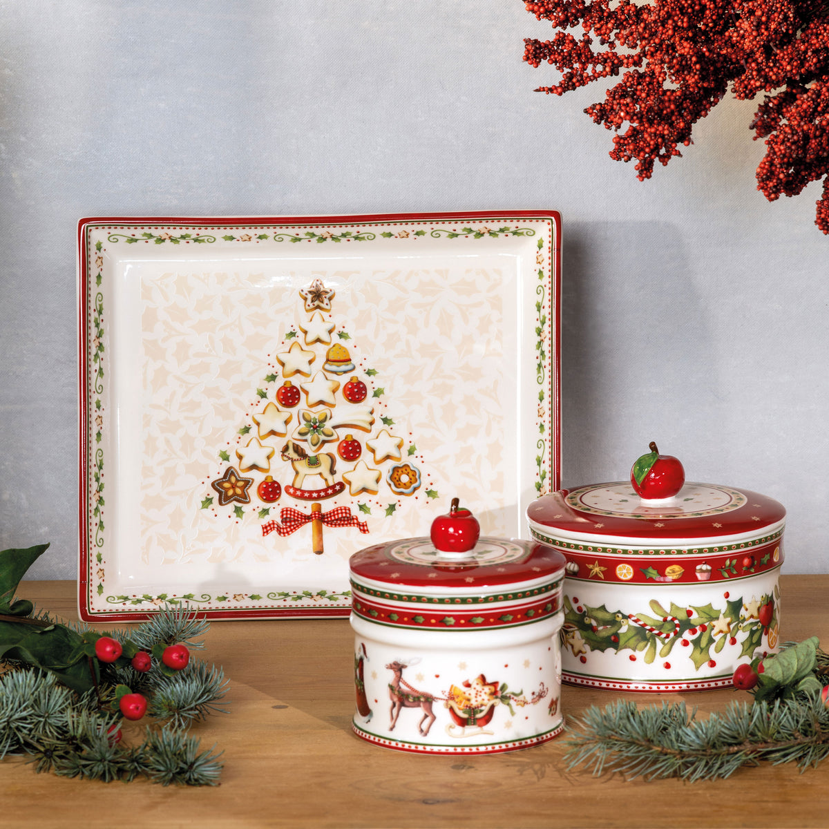 Winter Bakery Delight Cake platter