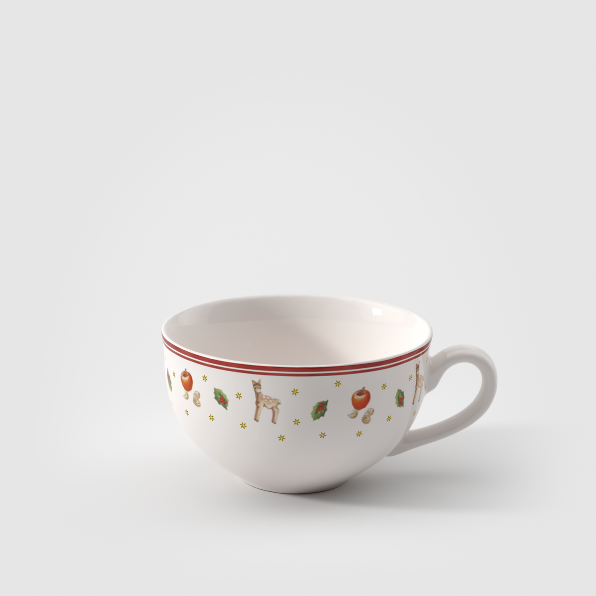 Toy's Delight White coffee cup