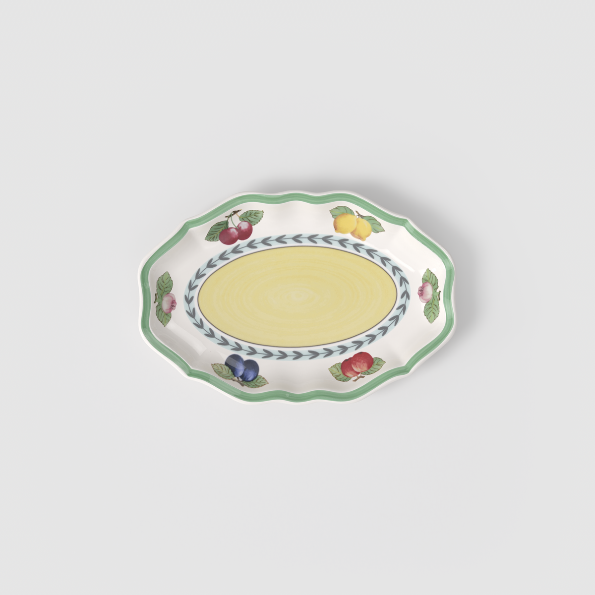 French Garden Gravy boat saucer