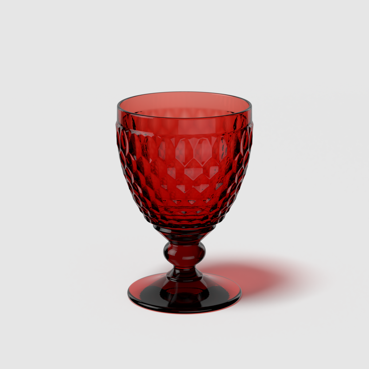 Boston Red wine glass