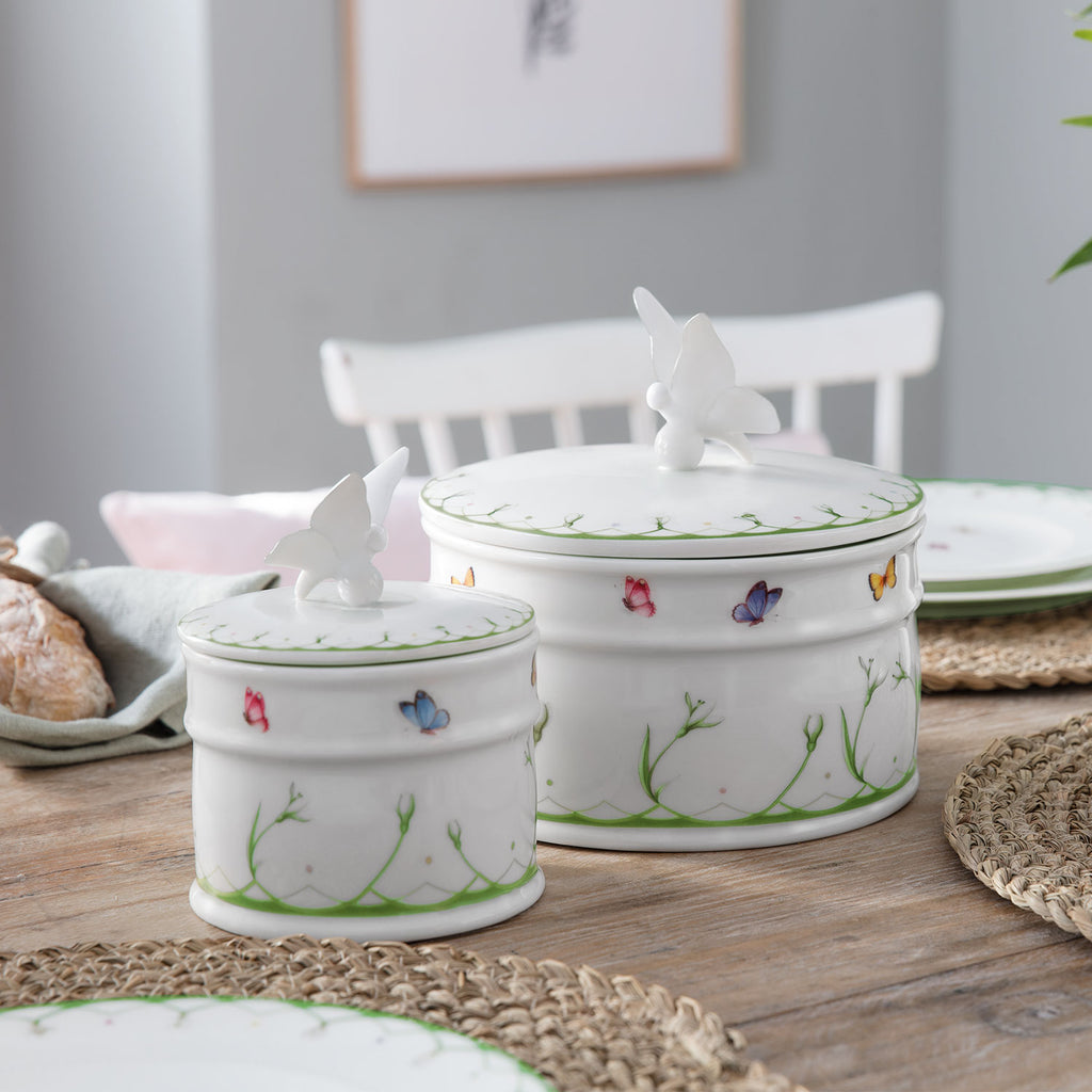 Colourful Spring Round jar