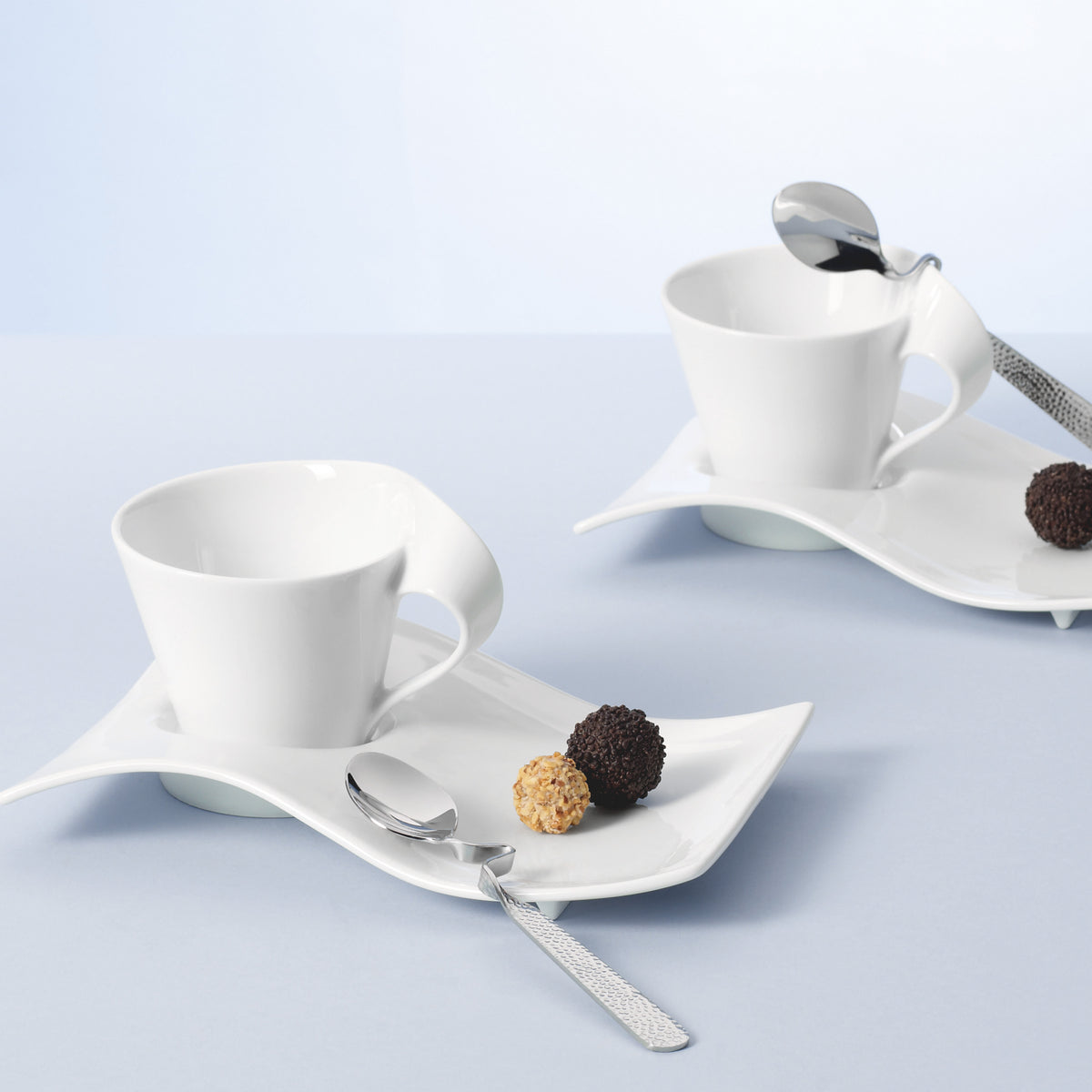 NewWave White coffee cup saucer