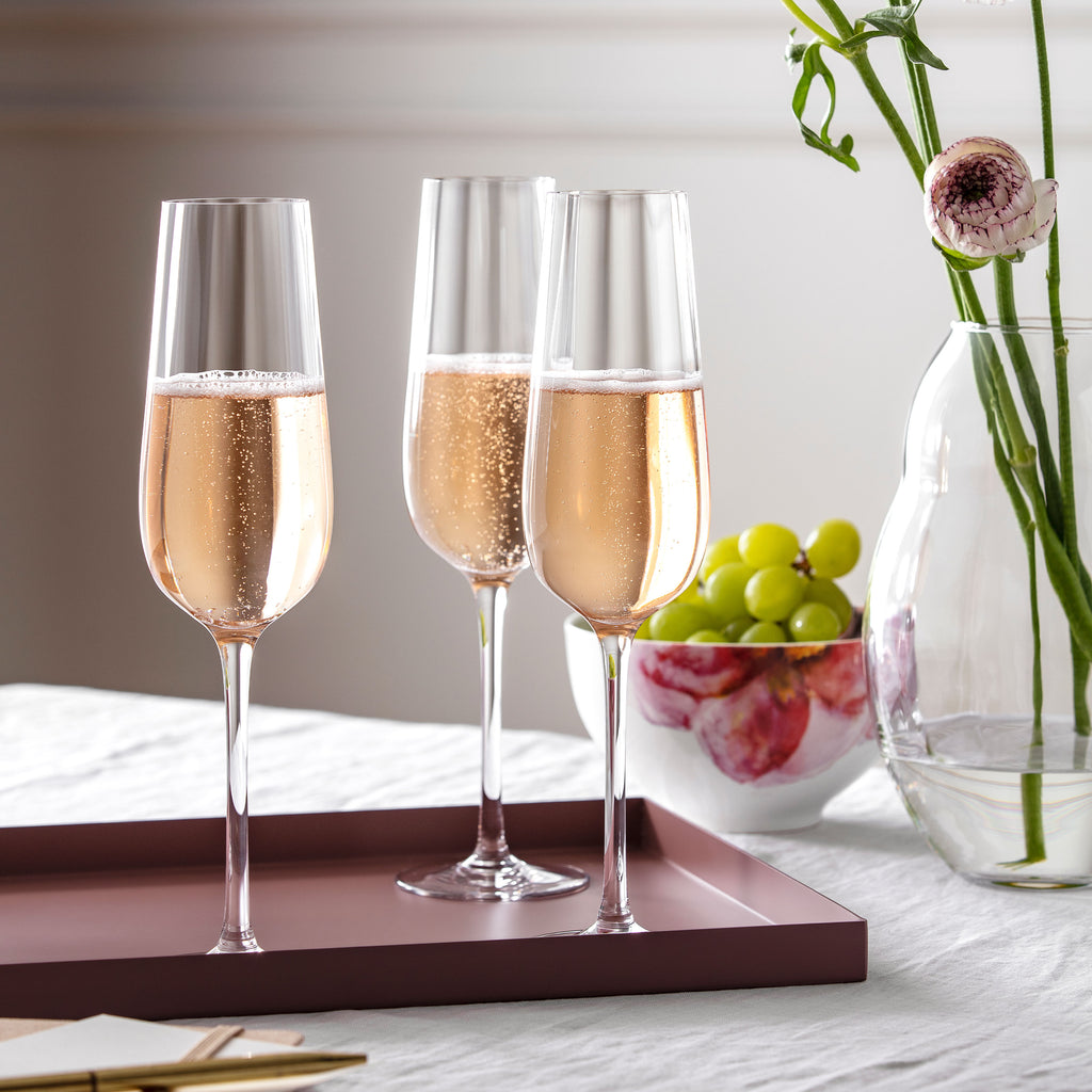 Rose Garden Champagne glass