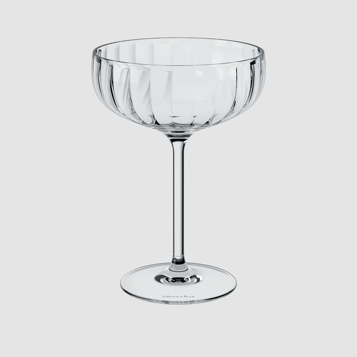 Rose Garden Champagne coupe glass