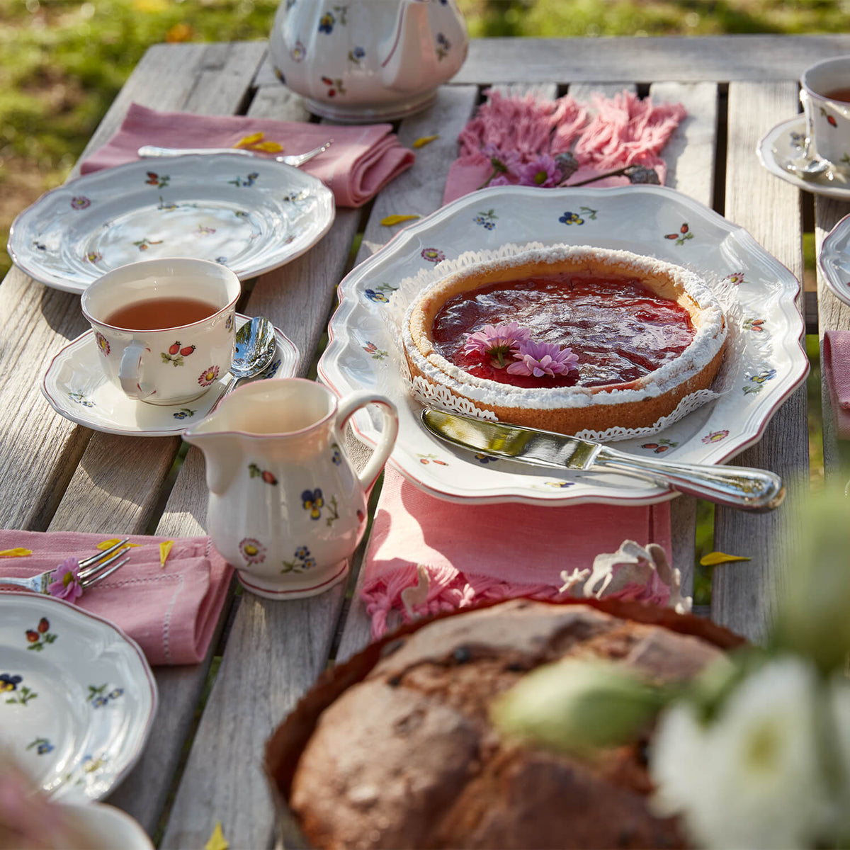 Petite Fleur White coffee cup saucer