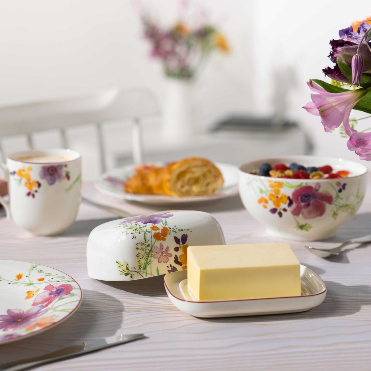 Mariefleur Covered butter dish