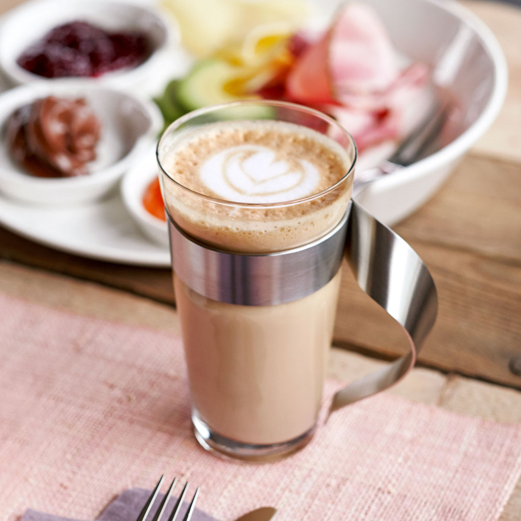 NewWave Latte glass with handle
