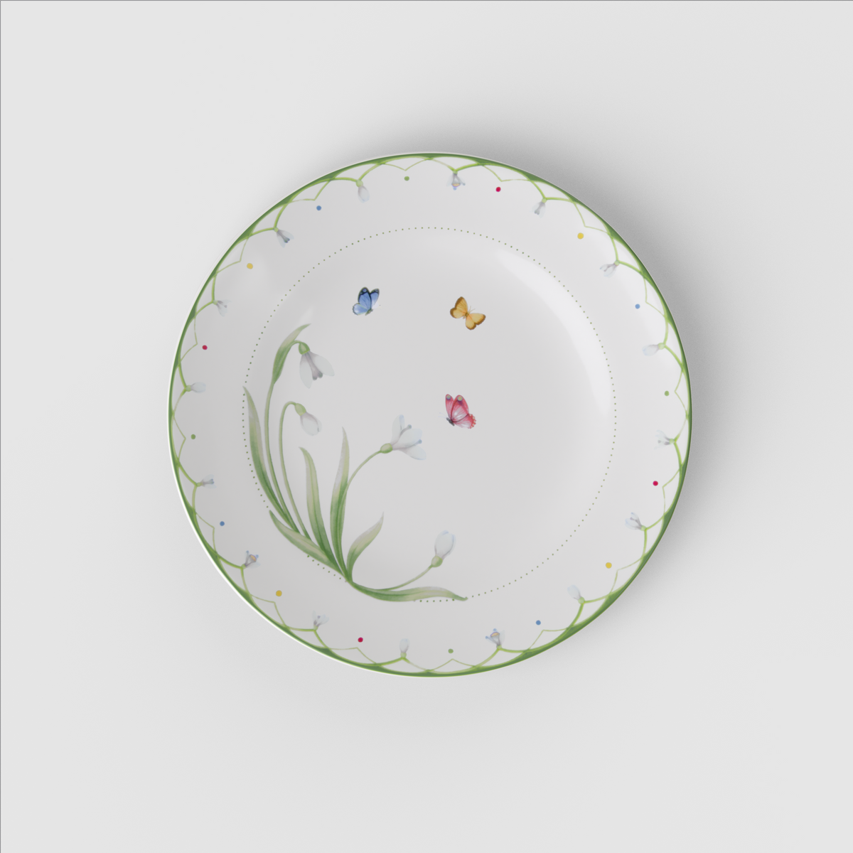 Colourful Spring Salad/ Dessert Plate