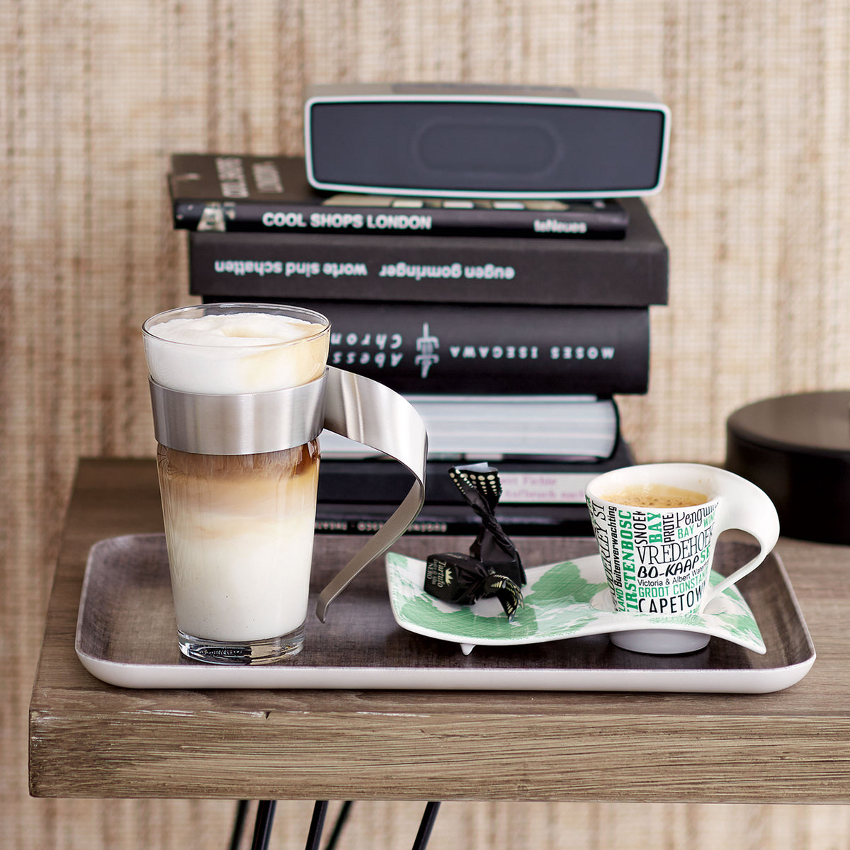 NewWave Latte glass with handle