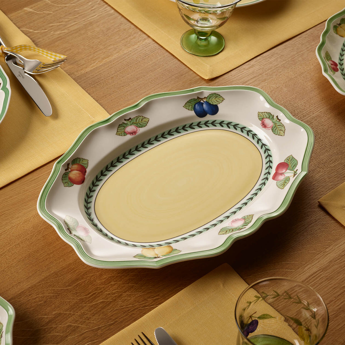 French Garden Serving Platter