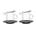 Manufacture Latte glass with handle