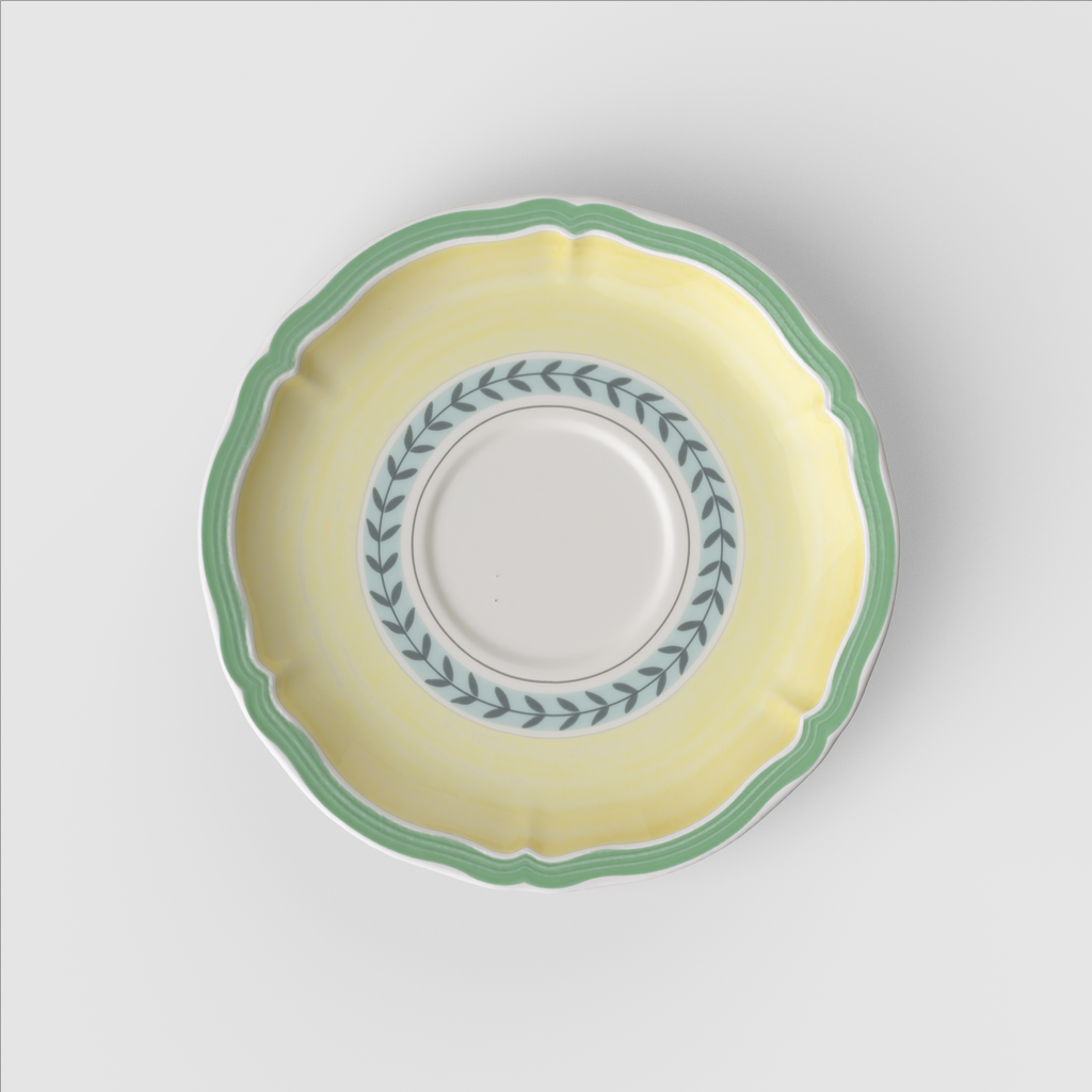 French Garden Soup cup saucer
