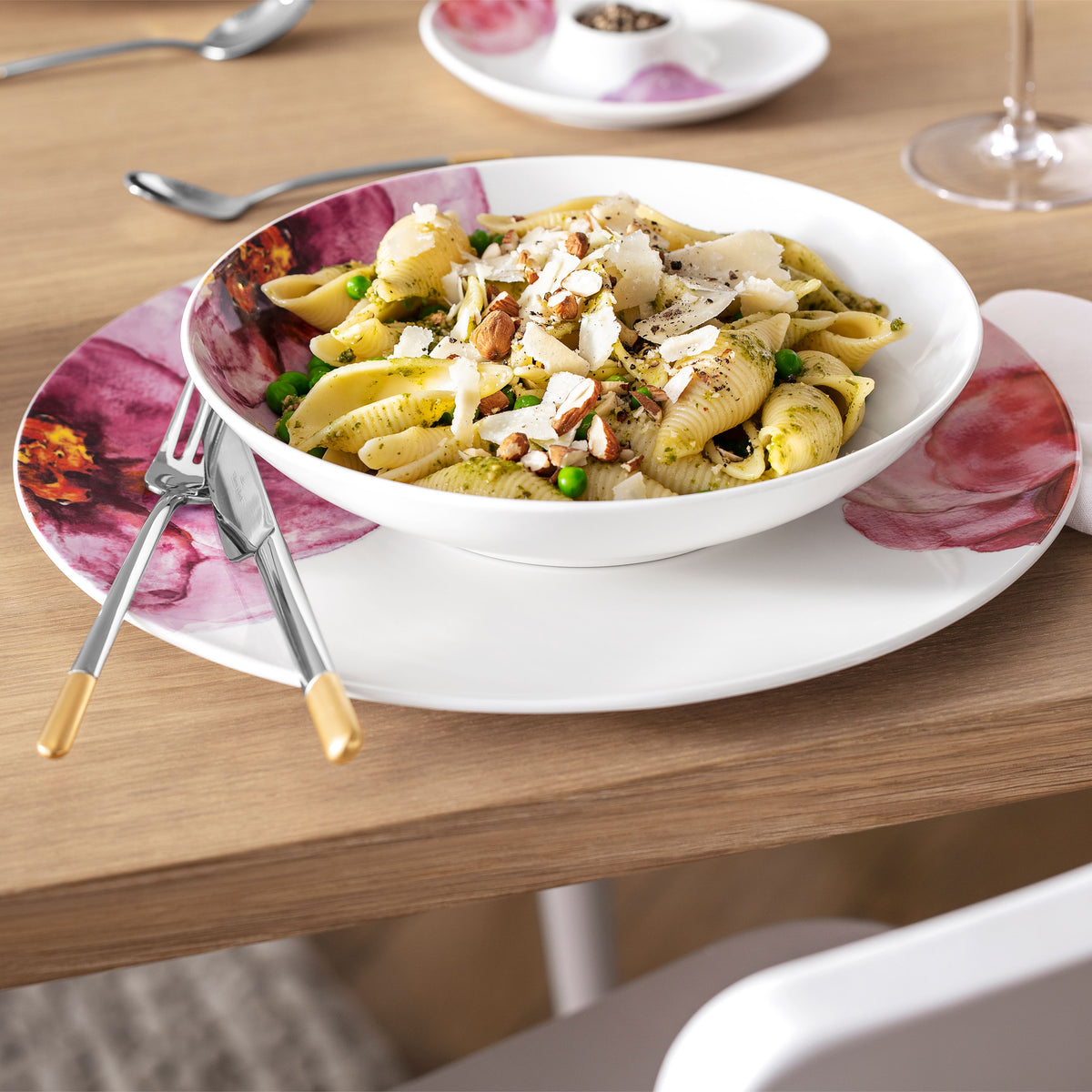 Rose Garden Pasta bowl