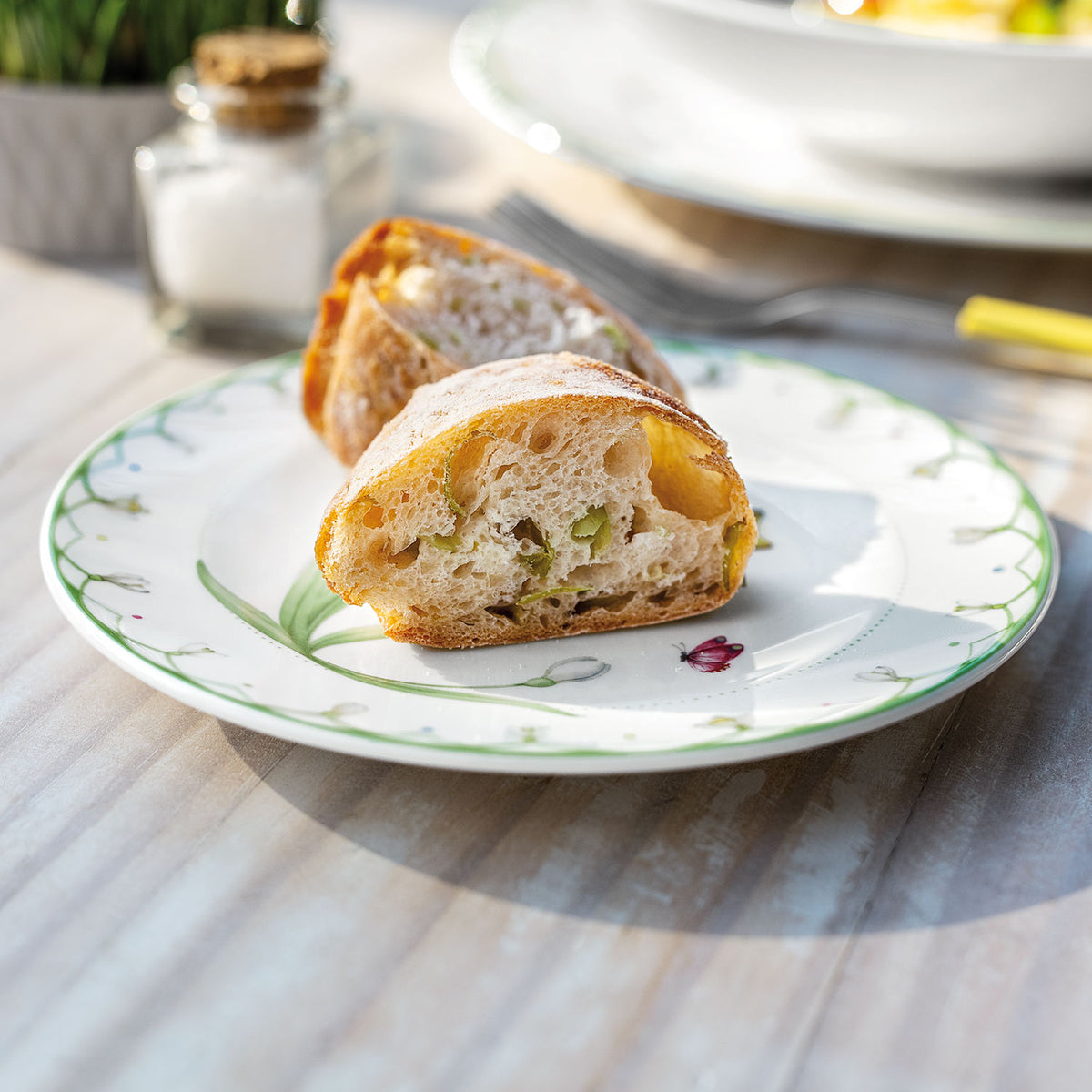 Colourful Spring Appetizer/ Bread Plate