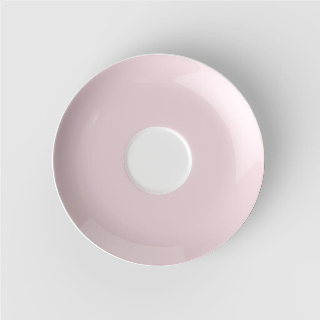 Rose Garden White coffee cup saucer