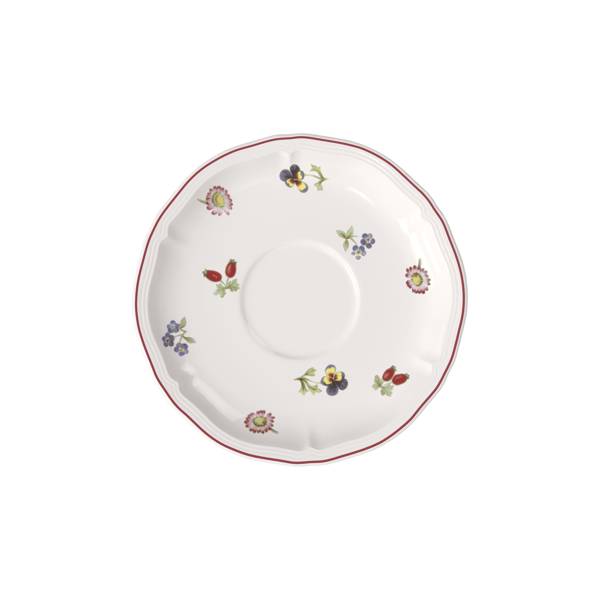 Petite Fleur White coffee cup saucer