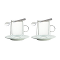 Manufacture Latte glass with handle