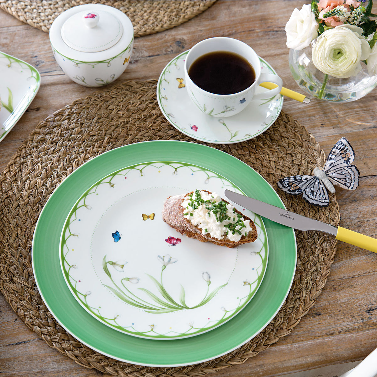 Colourful Spring Salad/ Dessert Plate