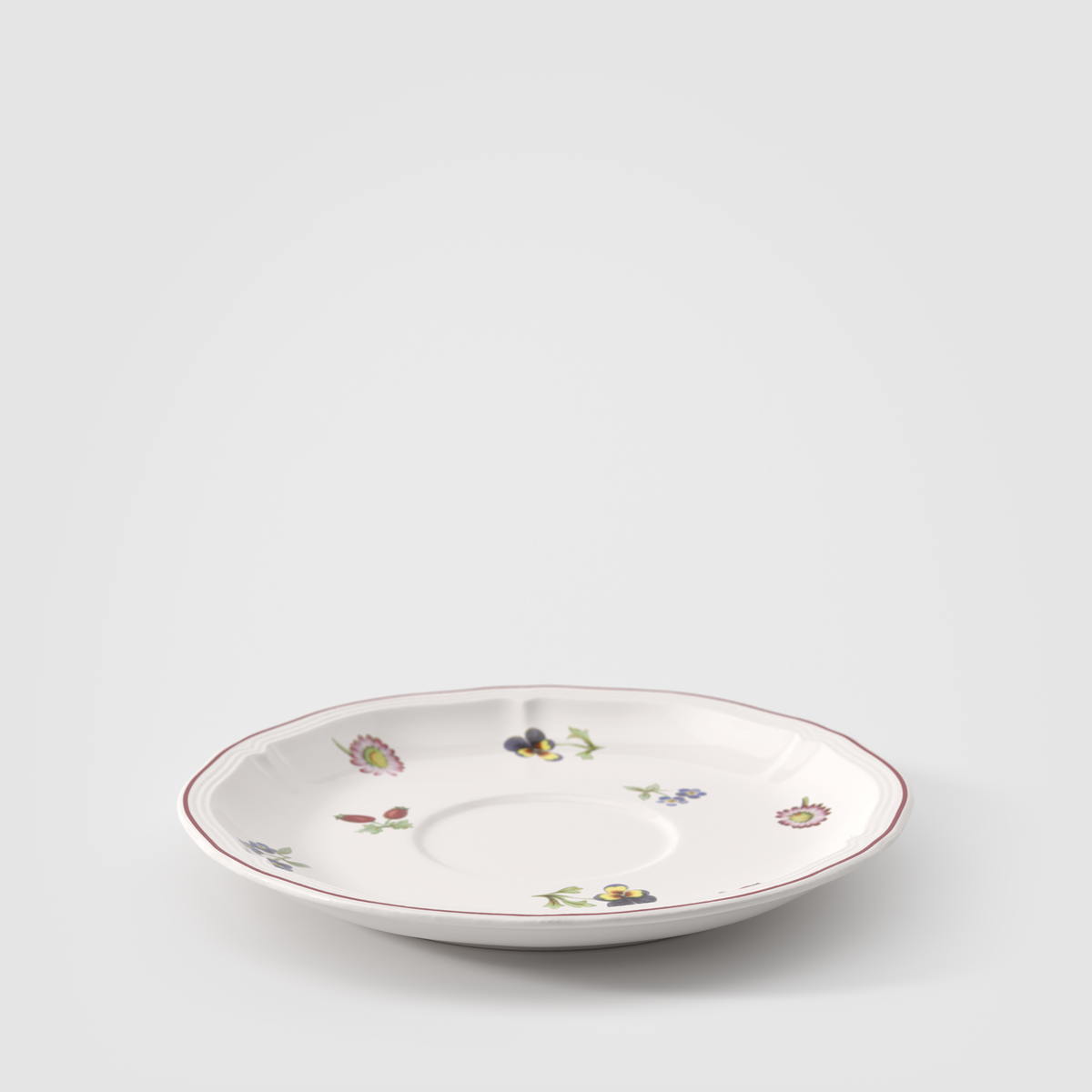 Petite Fleur White coffee cup saucer