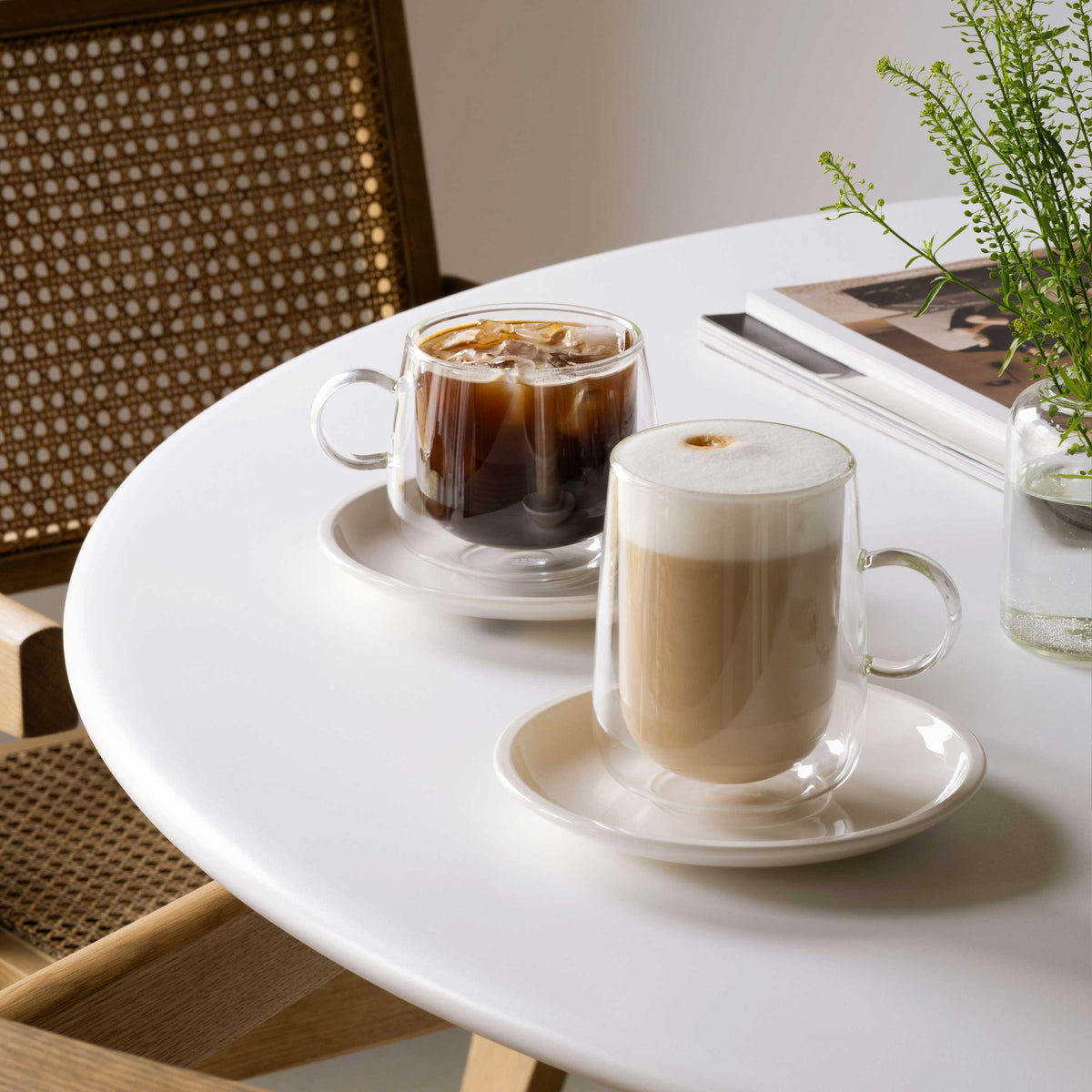 Artesano Latte glass with handle