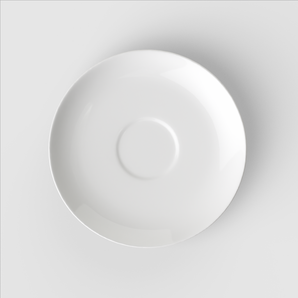 Rose Garden White coffee cup saucer