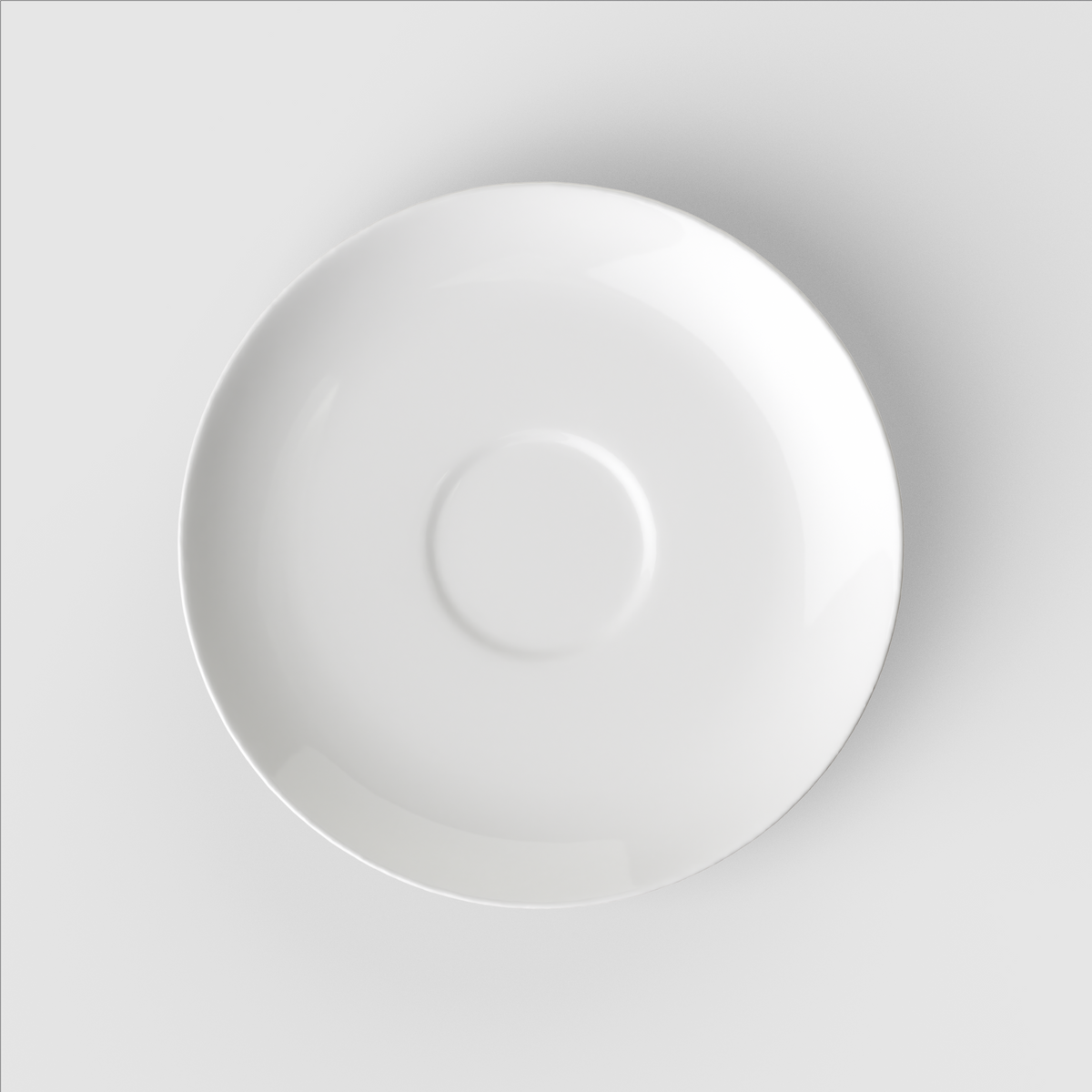 Rose Garden White coffee cup saucer