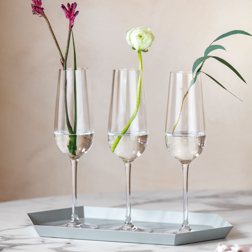 Rose Garden Champagne glass