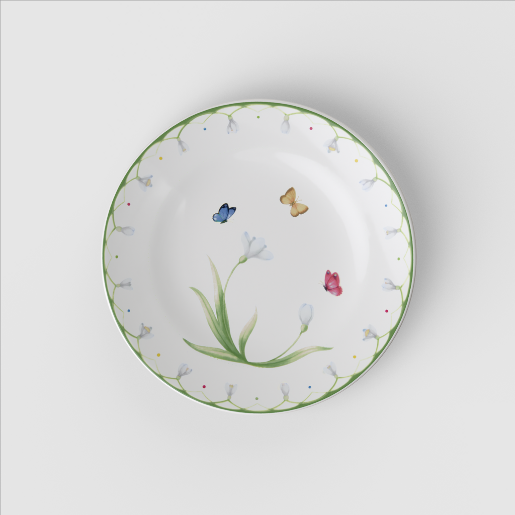 Colourful Spring Appetizer/ Bread Plate