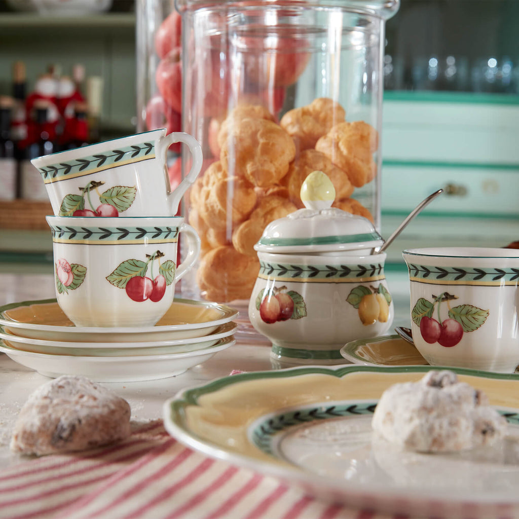 French Garden Soup cup saucer