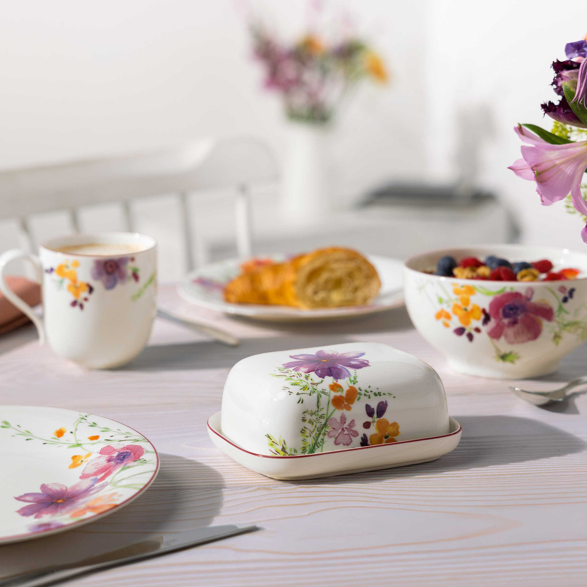 Mariefleur Covered butter dish