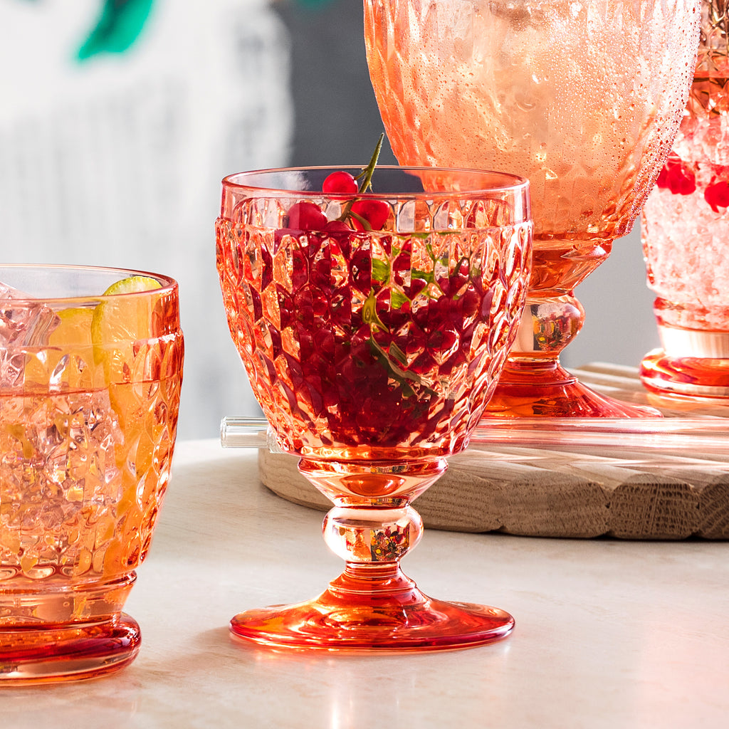 Boston Red wine glass